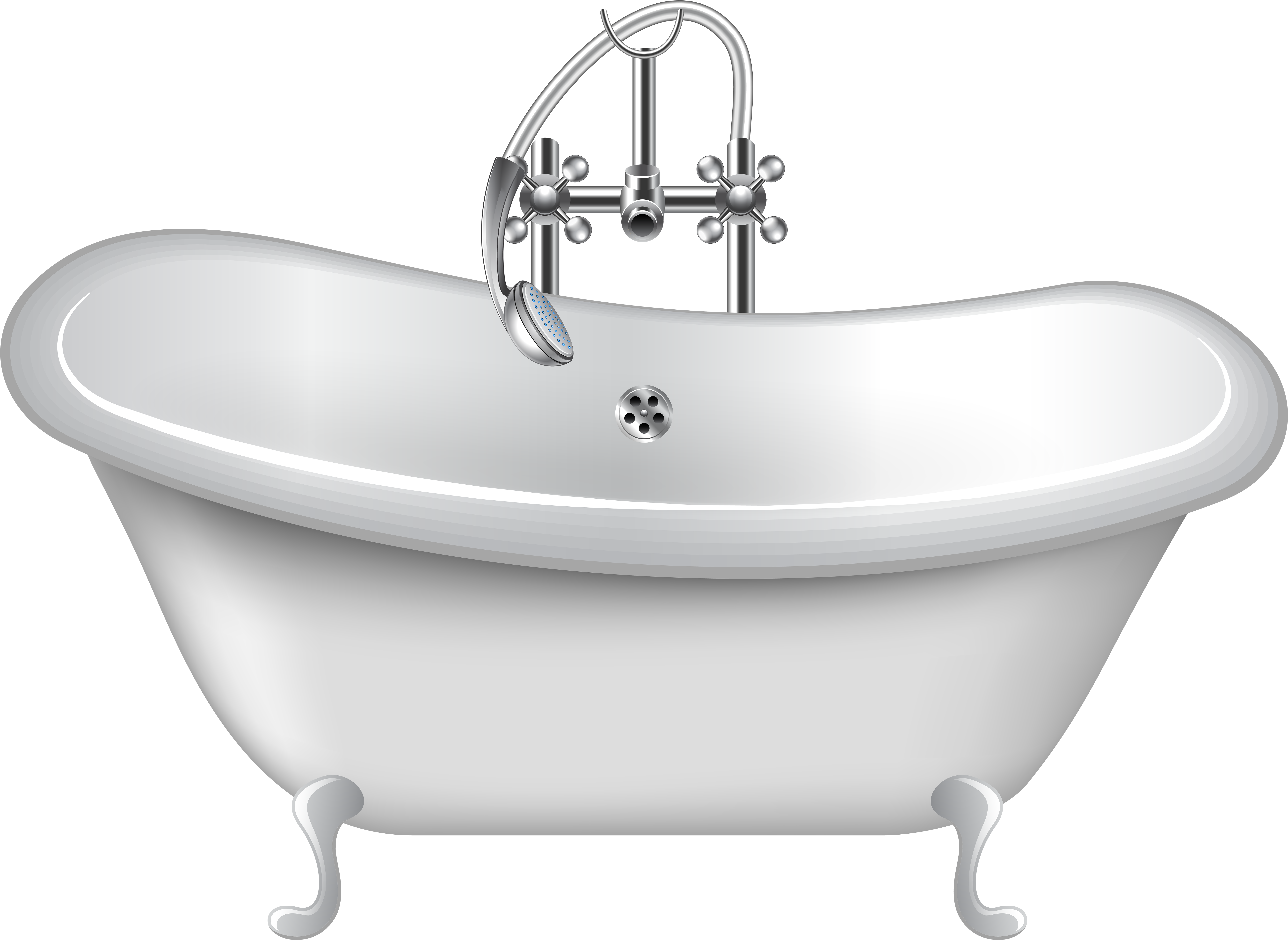 Bathtub Png Clip Art - Baths Png (8000x5862), Png Download