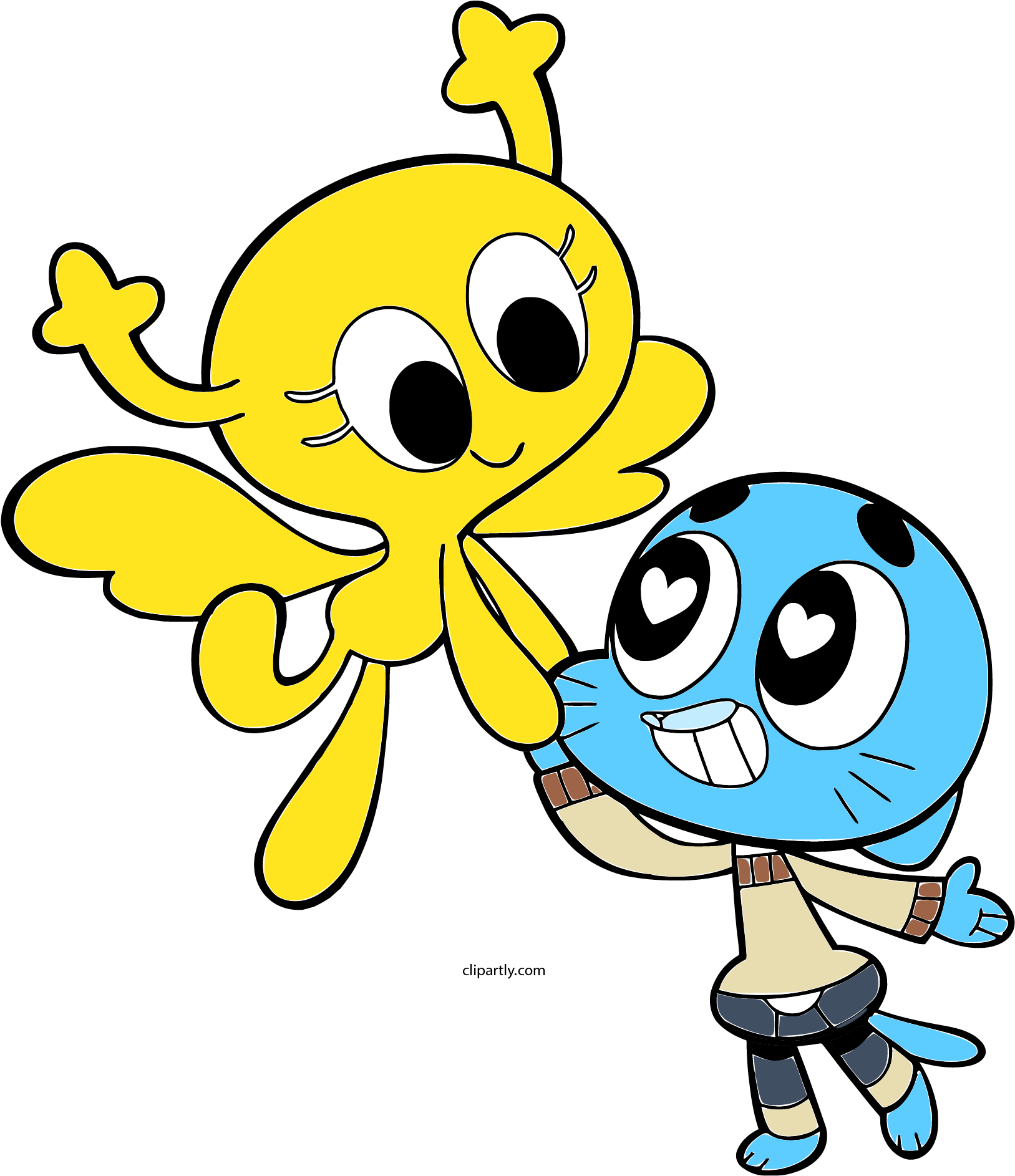 Gumball And Penny Love Png - Dibujos De El Increíble Mundo De Gumball (1647x1909), Png Download