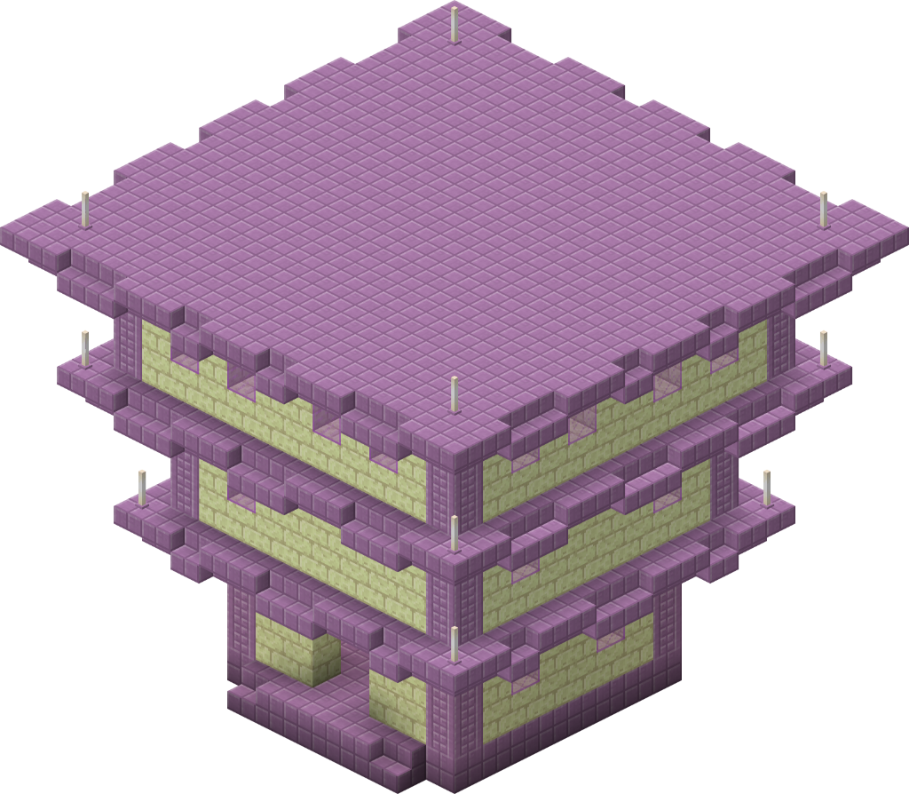Ville De L End Minecraft (1024x894), Png Download
