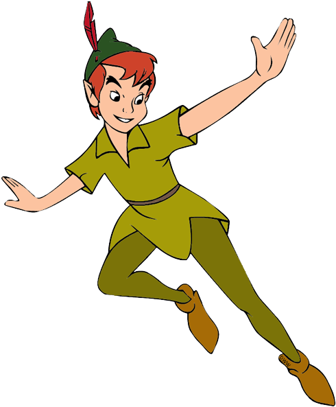 Peter Pan Png Hd - Disney Peter Pan Flying (500x605), Png Download