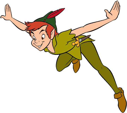 Peter Pan Clip Art - Peter Pan Transparent Background (550x486), Png Download