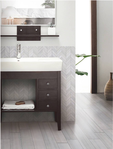 Watercolor Grigio Grey Rectangular Porcelain Matte - Watercolor 12" X 15" Porcelain Mosaic Tile (769x500), Png Download