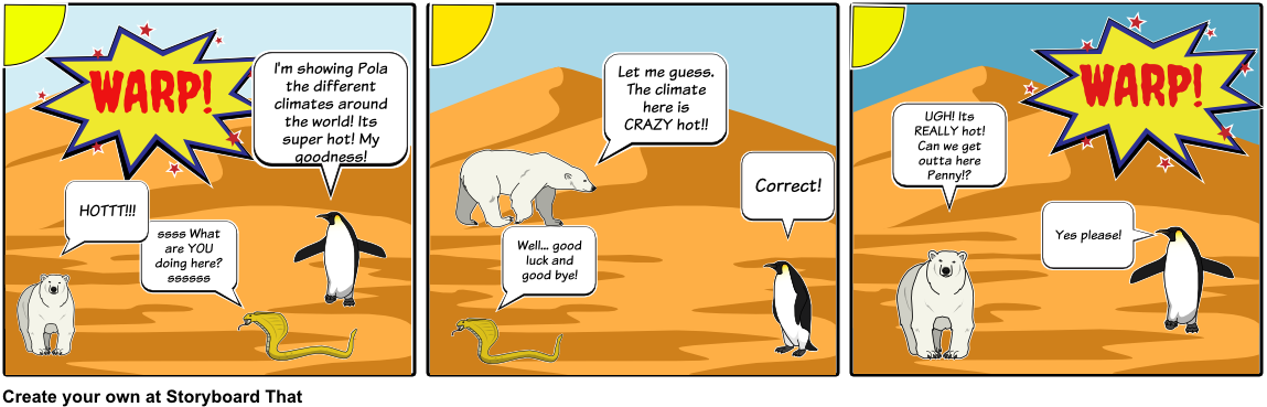 Climate With Pola And Penny - Cartoon (1164x385), Png Download