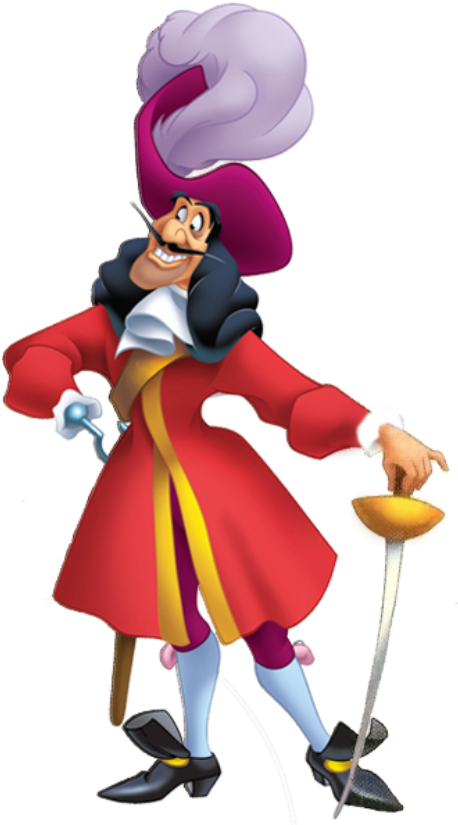Peter Pan Capitão Gancho 3 Png - Captain Hook Peter Pan (533x833), Png Download