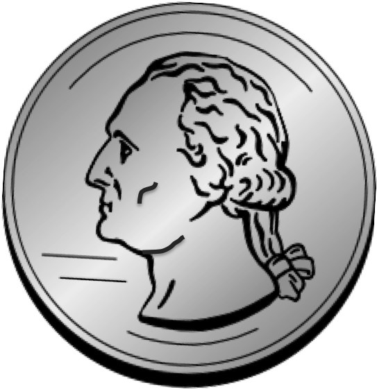 Penny - Quarter Clipart (571x589), Png Download