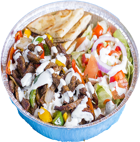 Gyro Fajita Plate - Chicken Fried Steak (500x500), Png Download
