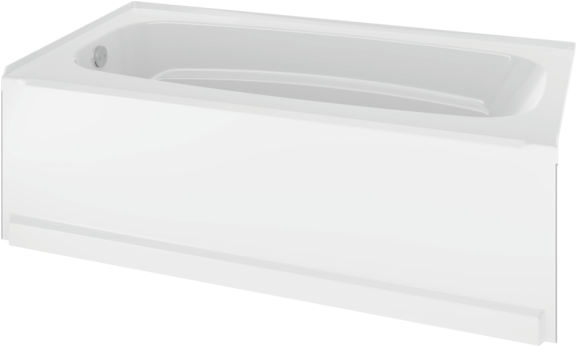 60" X 32" Bathtub - Delta Bathing 40034l Bathtub Left Drain 60in (600x600), Png Download