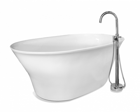 William Double Euro Bathtub - Bathtub (480x384), Png Download