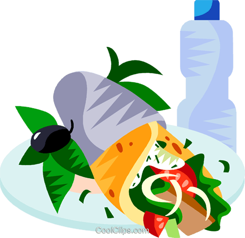 Eu European Cuisine Gyro Royalty Free Vector Clip Art - Healthy Food Clip Art (480x466), Png Download
