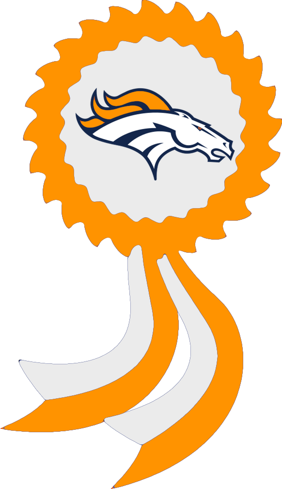 Denver Broncos - Certificate Of Authenticity Seal (582x1008), Png Download
