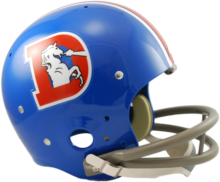 Denver Broncos Tk Suspension Helmet - Broncos Throwback Helmet (480x394), Png Download