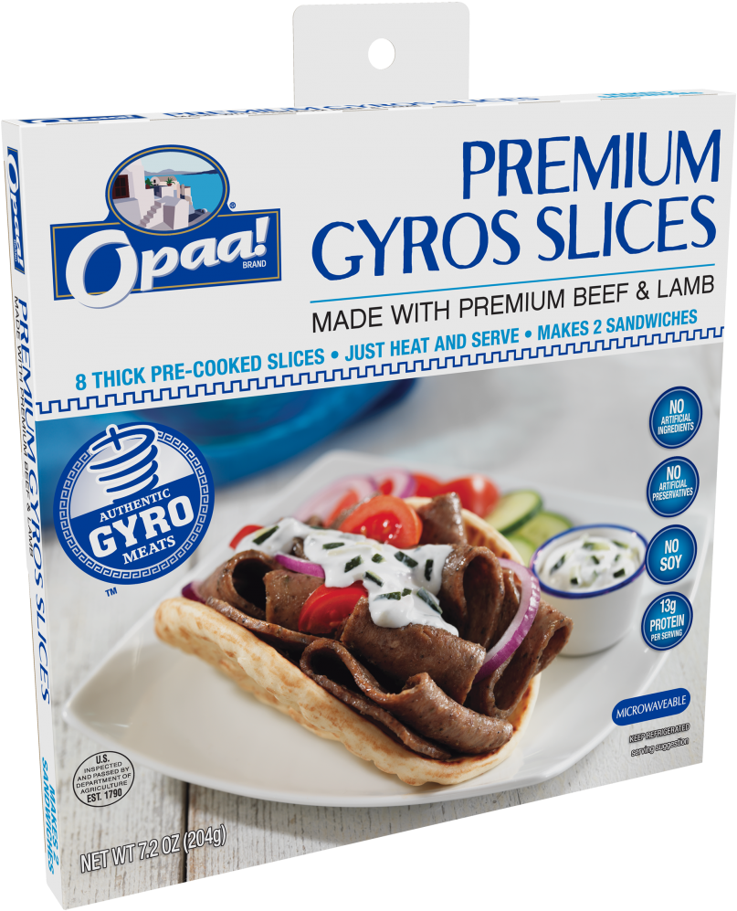 Premium Gyro Slices - Grecian Delight Beef And Lamb Gyros Kit (837x1024), Png Download