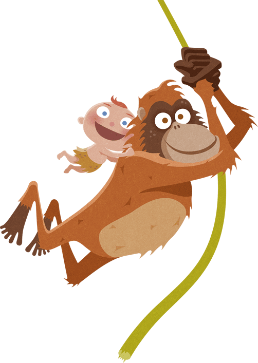 Tarzan - Bimbosan Palm (502x707), Png Download