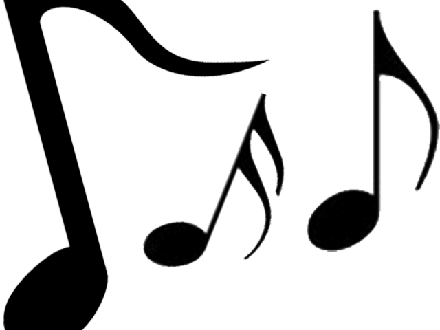 Musical Notes Clipart Musical Entertainment - Music Notes Silhouette Png (640x480), Png Download