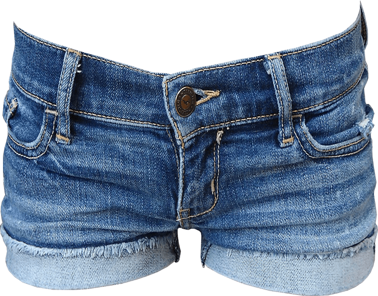 Blue Denim Fashion Shorts Transparent Images Png Images - Short Png (400x313), Png Download