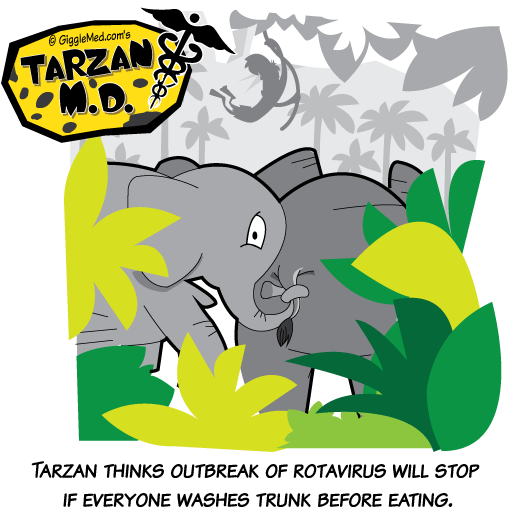 Funny Hand/trunk Washing Tarzan Md Comic From Gigglemed - Tarzan Md - Smoking Twigs Throw Blanket (792x612), Png Download