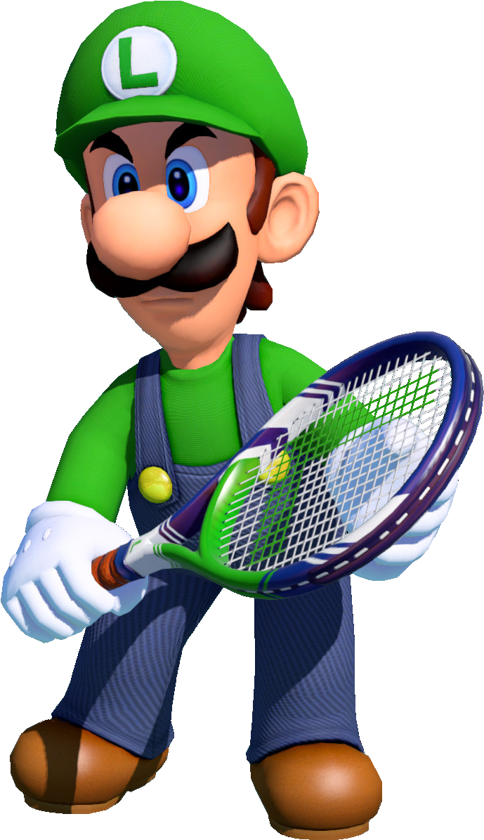 Luigi - Mario Tennis Aces Luigi (992x1289), Png Download