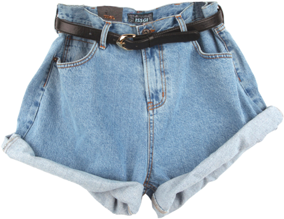 Denim Denimshorts Momjeans Jeans Momshorts Aesthetic - Baggy Jean Shorts Womens (500x395), Png Download