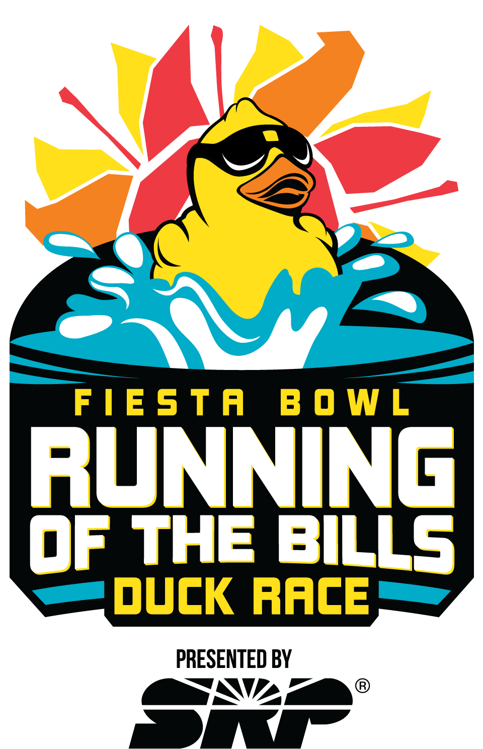 Running Of The Bills Duck Race - Fiesta Bowl (1800x1800), Png Download
