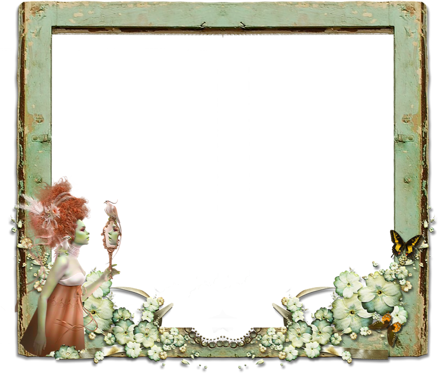 Fantasy Border Png Jpg Free Stock - Frames Png (900x786), Png Download
