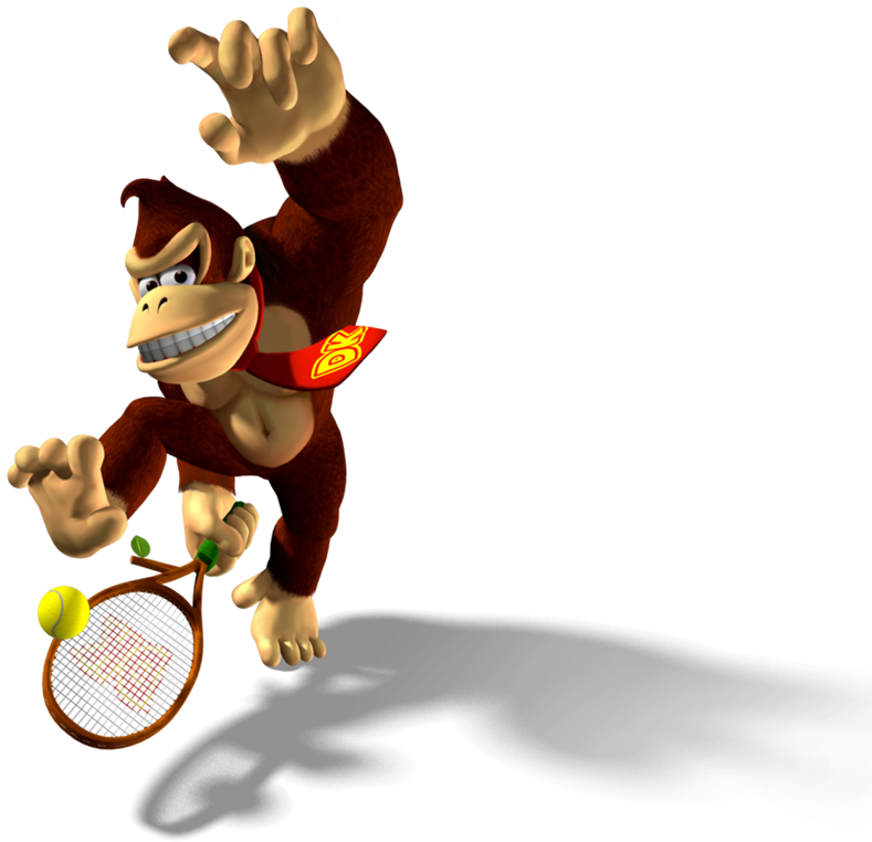 Dk Mpt Artwork - Donkey Kong Mario Tennis (793x768), Png Download