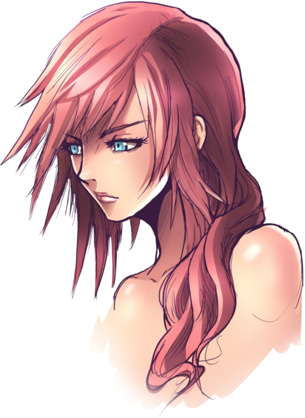 Final Fantasy Png - Anime Final Fantasy Lightning (676x930), Png Download