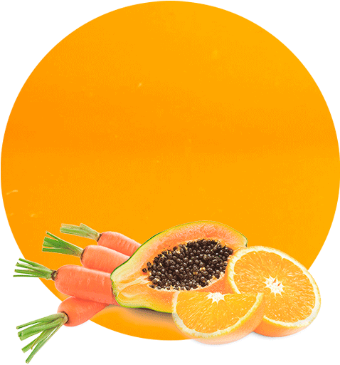 Orange, Carrot & Papaya Concentrate - Rau Cosmetics Rau Tri-peeling (50 Ml / 1.7 Oz.) - Fruit (536x595), Png Download