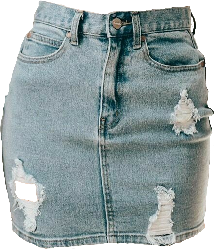 Jeans Skirt Png - Faldas De Jean Cortas 2018 (461x550), Png Download