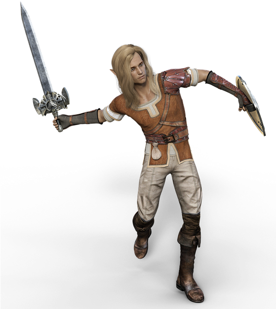 Guerriera Con Scudo Png (563x640), Png Download