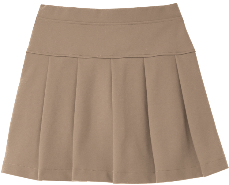 Child Wearing The Uniform Pleated Skirt In Kids Size - Skirt (850x891), Png Download