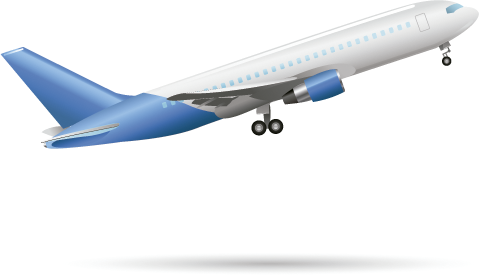 Más De Dos Horas, En Vuelos De Hasta - Avion Despegando De Perfil (493x276), Png Download