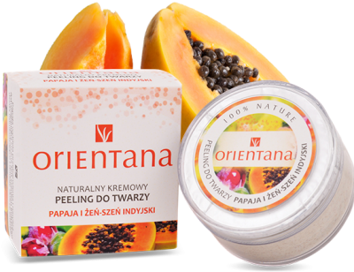 Natural Cream Face Scrub Papaya & Indian Ginseng - Papaya Scrub For Face (400x400), Png Download