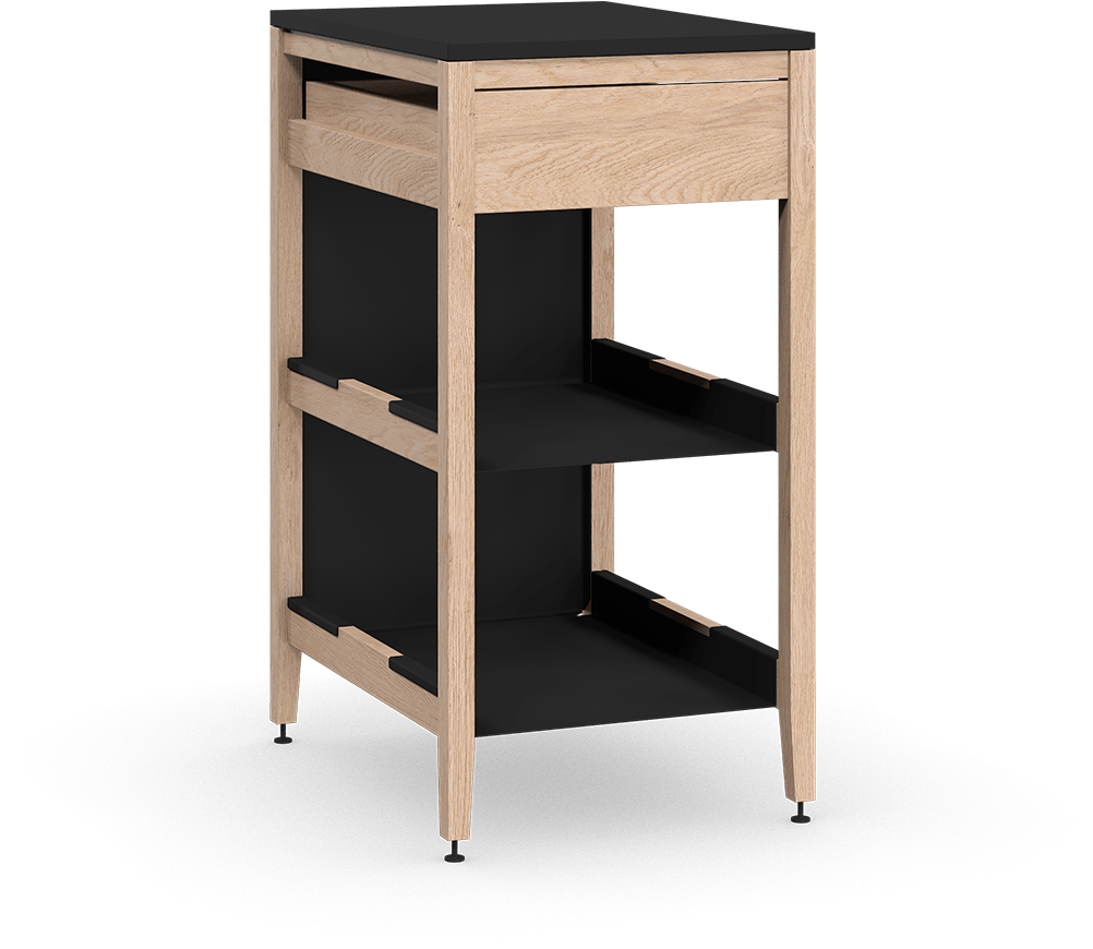 Coquo Radix White Oak Solid Wood Modular 2 Shelves (1112x1350), Png Download