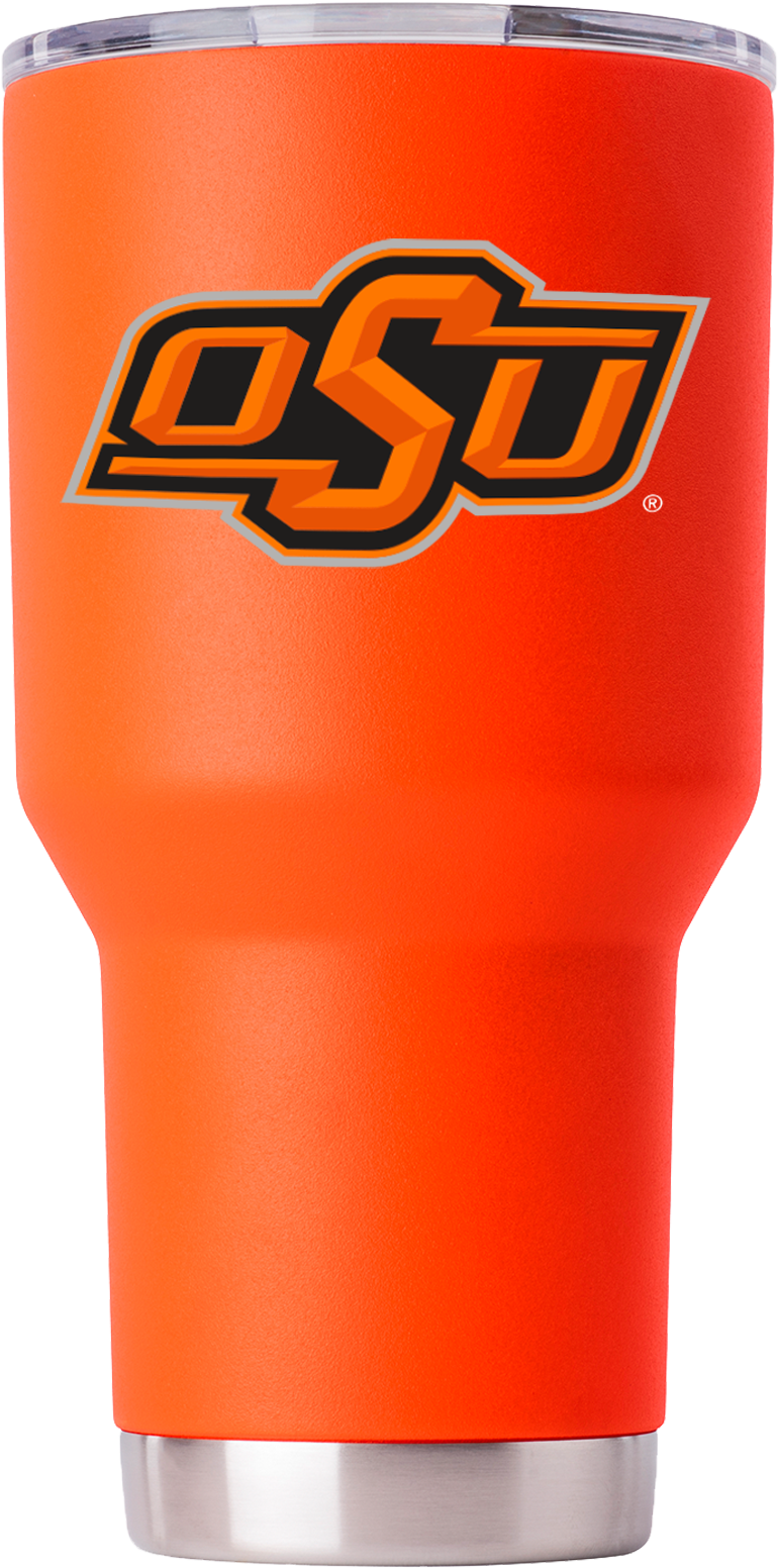 Download Osu 30 Oz Orange Powder Coat Stainless Steel Tumbler Full