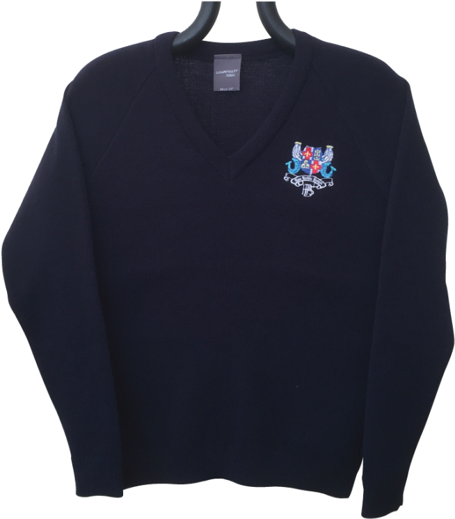 Navy V Neck Jumper (800x800), Png Download