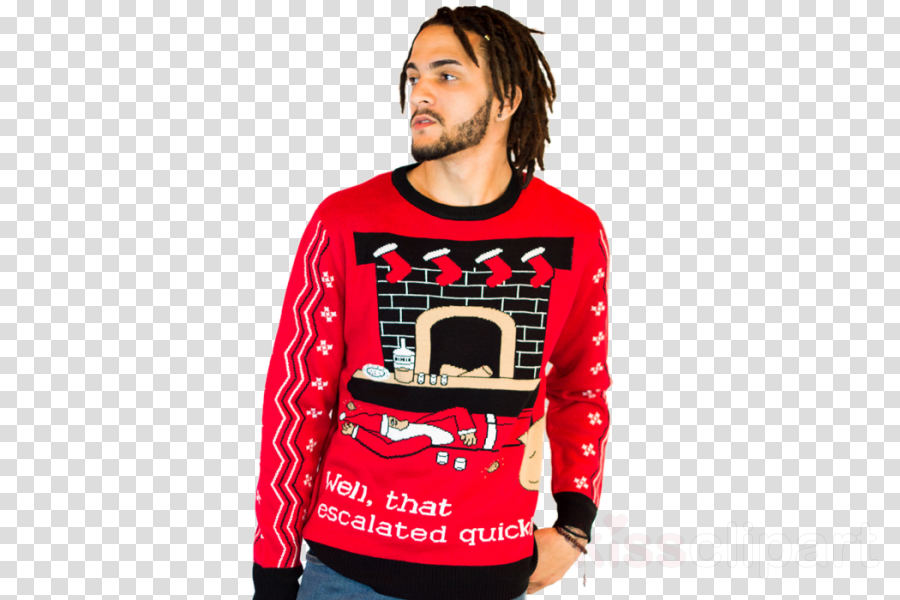 Christmas Jumper Clipart T-shirt Christmas Jumper Sweater (900x600), Png Download