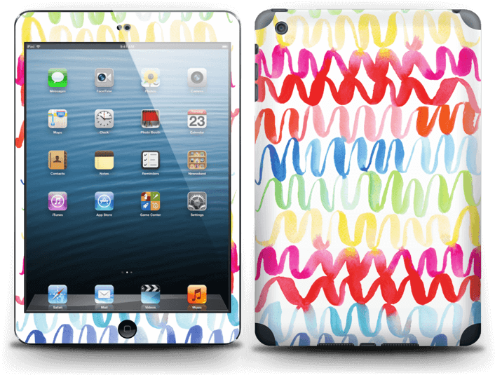 Wavy Skin Ipad Mini (800x595), Png Download