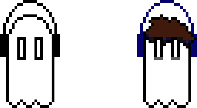 Napstablook & Ariblook (990x420), Png Download