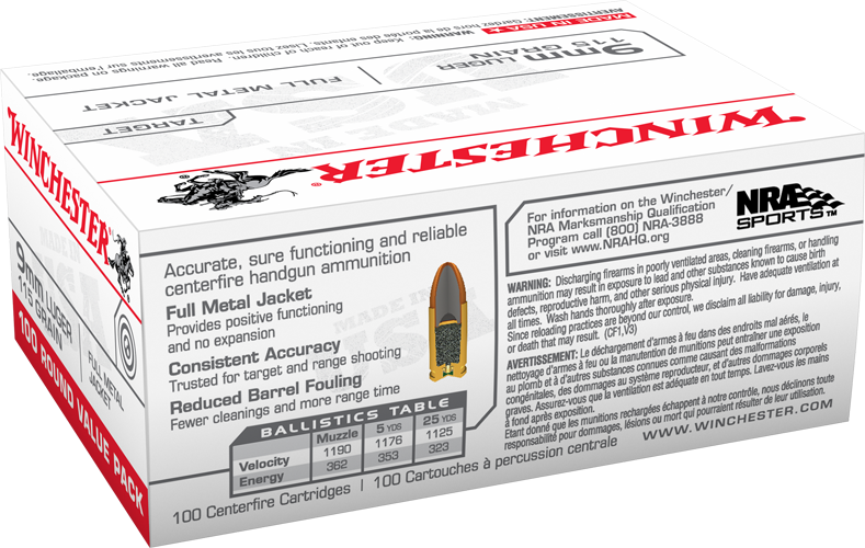 Full Metal Jacket 9mm 115 Grain (789x500), Png Download