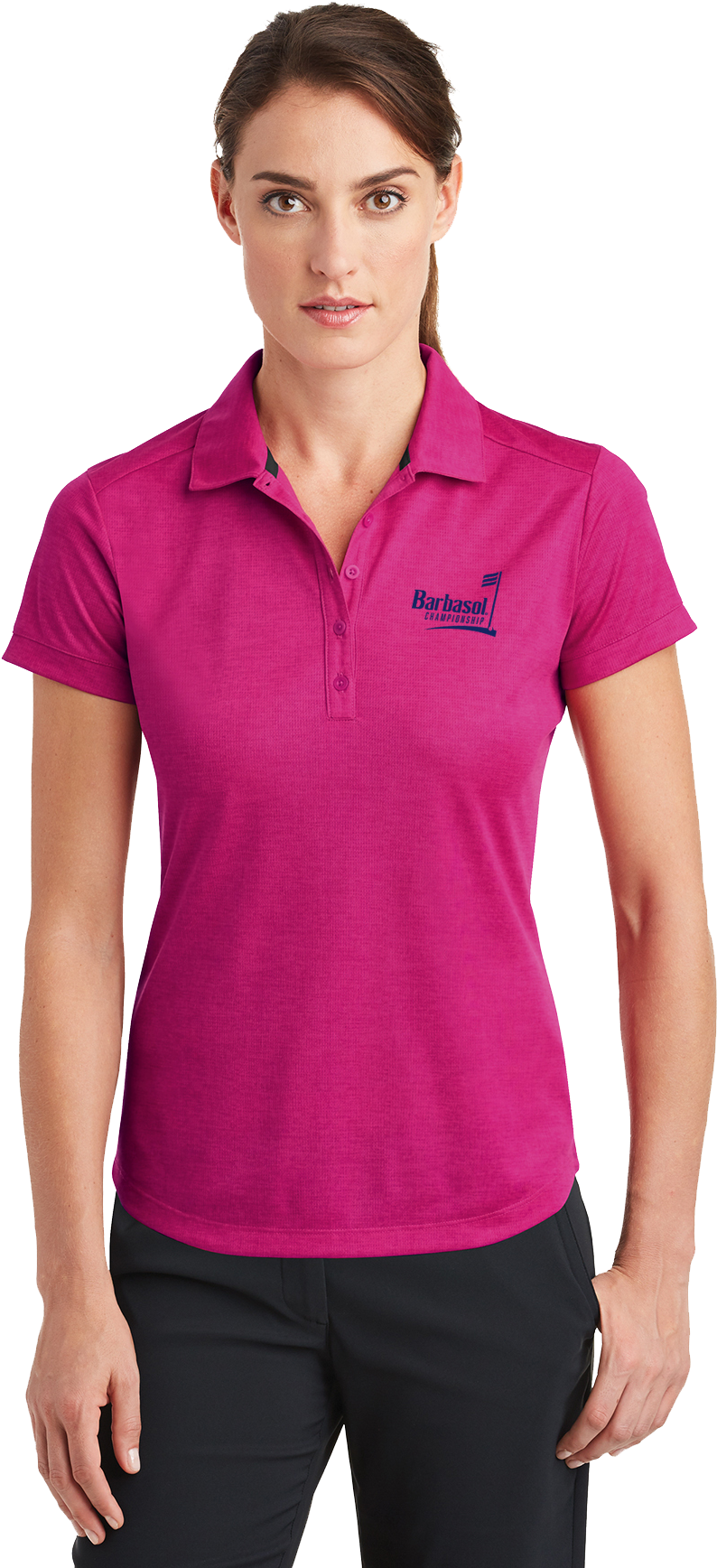 Nike Golf Ladies Dri-fit Crosshatch Polo (1200x1799), Png Download