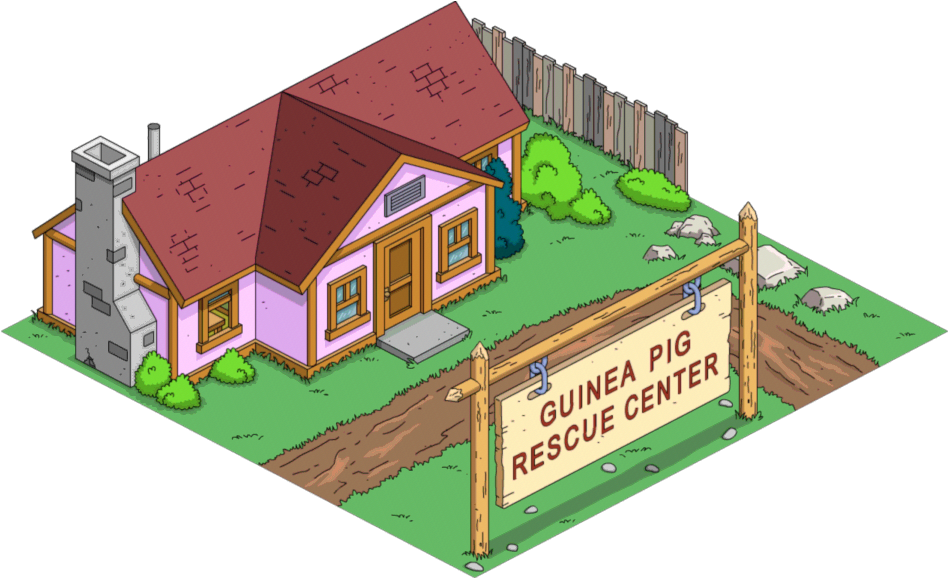 Tapped Out Guinea Pig Rescue Center (950x580), Png Download