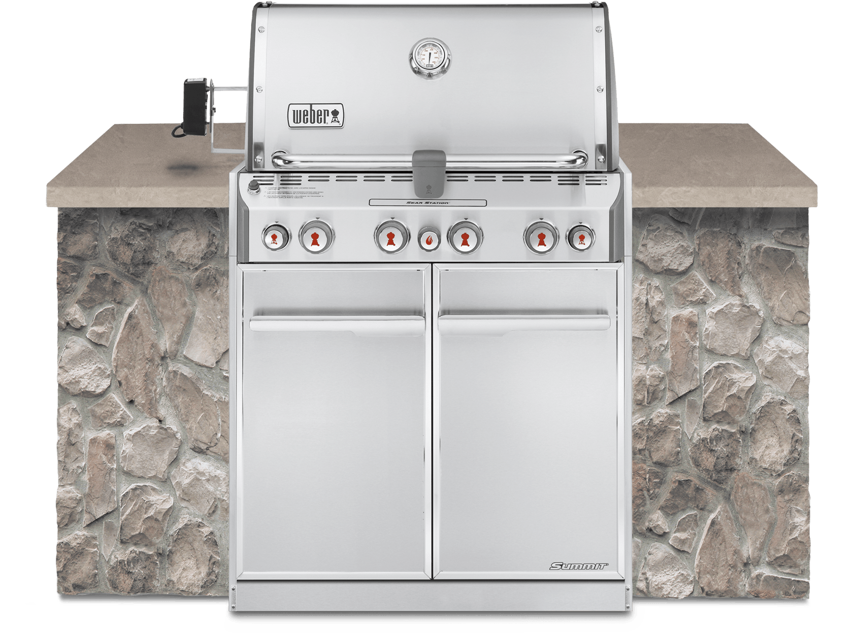 Summit® S 460 Built In Gas Grill (1800x1800), Png Download