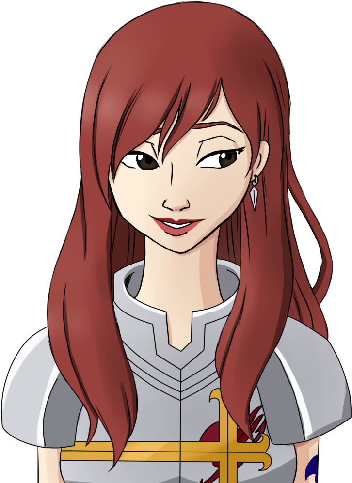 First Upload Here Is Erza In Disney Style Because I (844x1020), Png Download