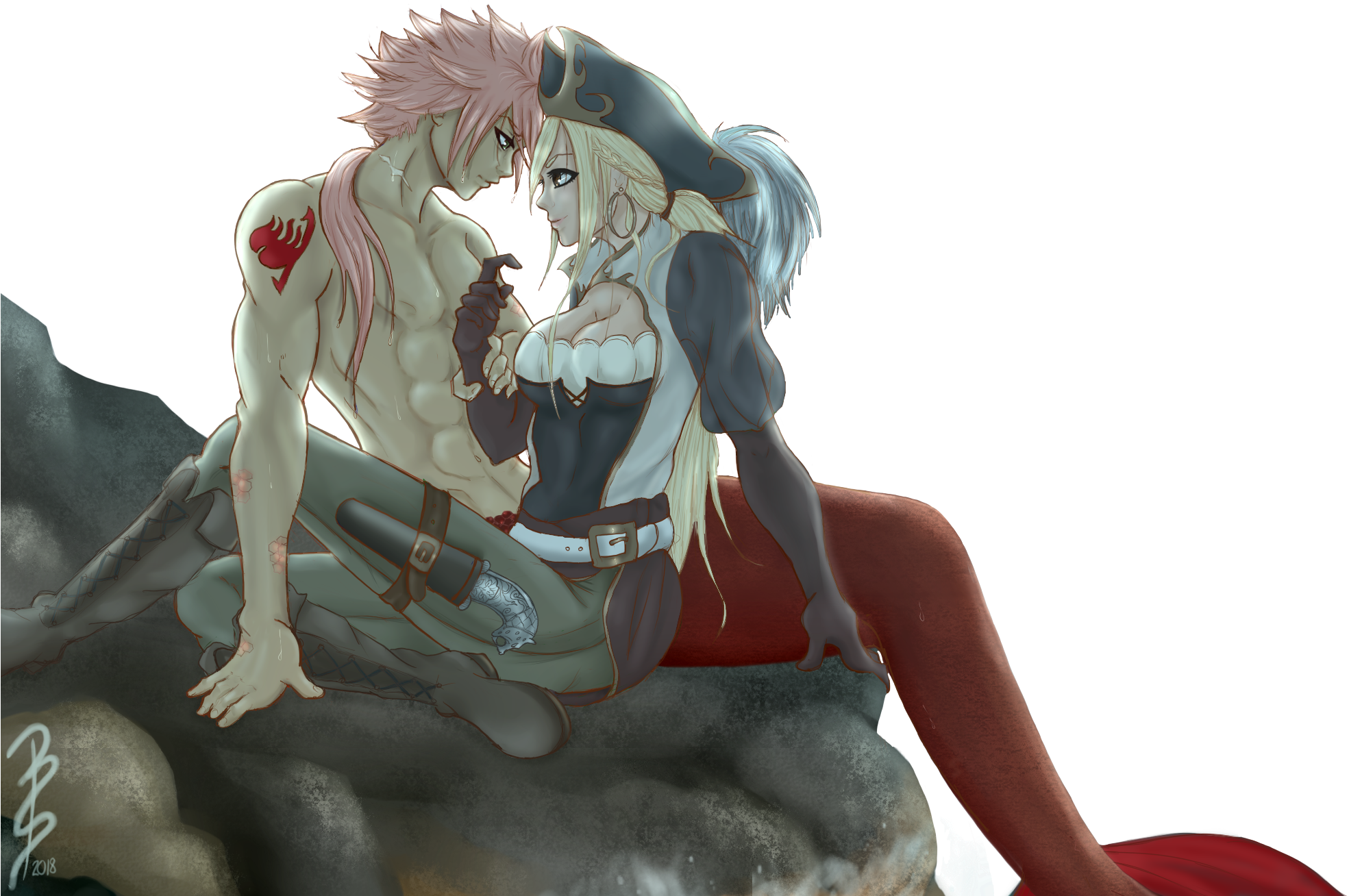 Fairy Tail Natsu And Lucy, Fairy Tail Love, Fairy Tail (1968x1892), Png Download