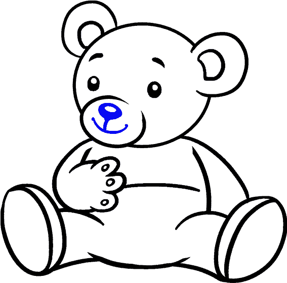 How To Draw Cartoon Bear (678x600), Png Download
