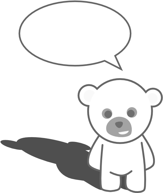 Cute Teddy Bear Black White Line Art Coloring Book (555x660), Png Download