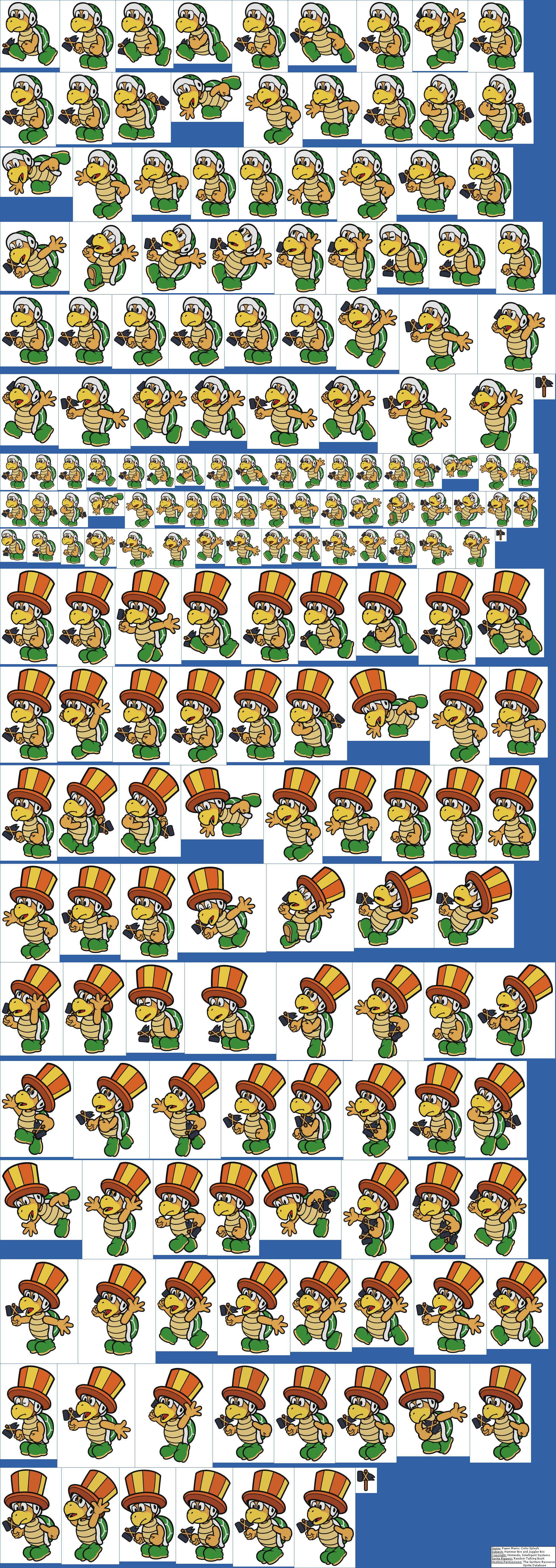 Click For Full Sized Image Hammer Bro And Juggler Bro (1959x5520), Png Download
