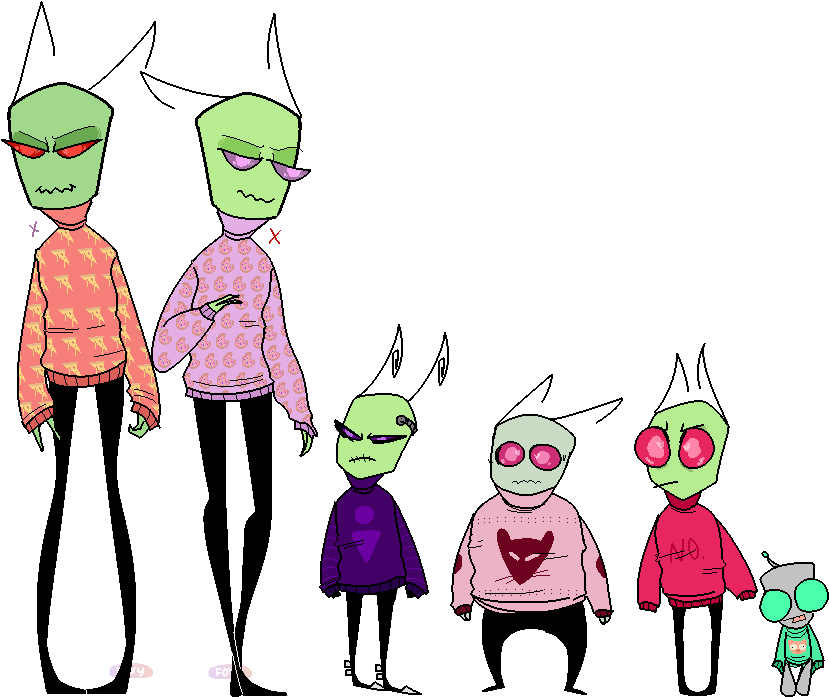 Invader Zim Gir Png (891x700), Png Download