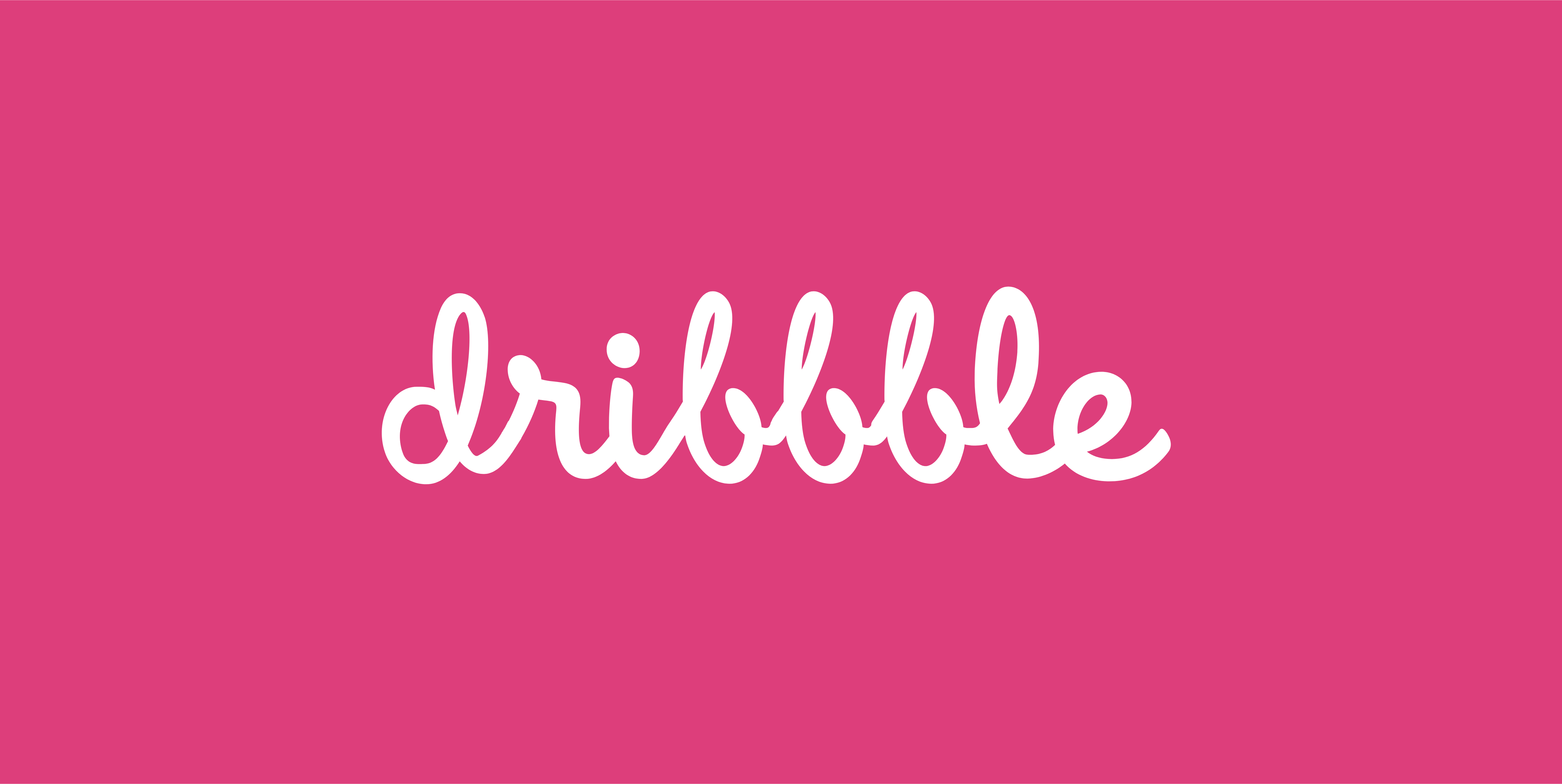 Dribbble Logo Pink (5000x2510), Png Download