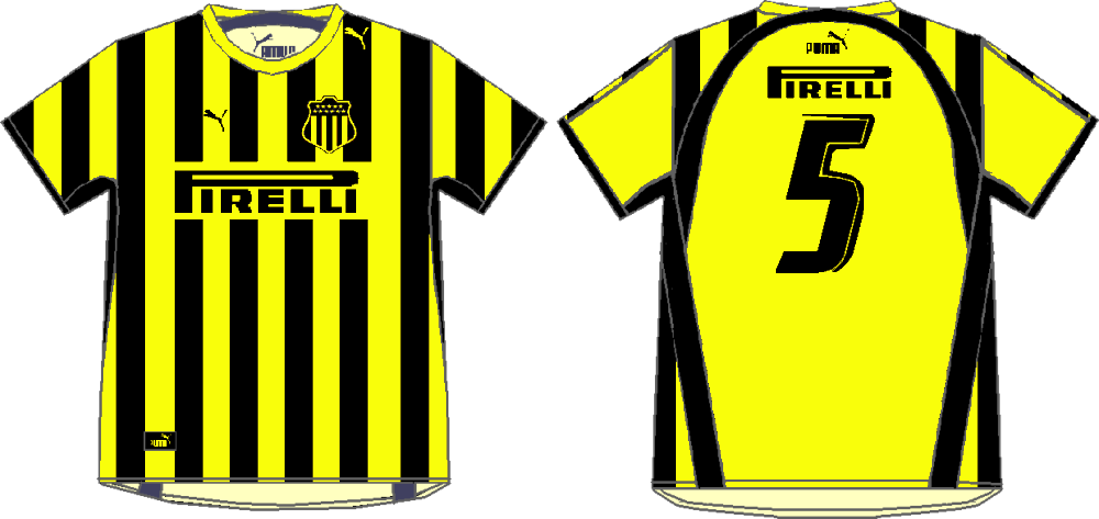 2006-07 Camiseta Peñarol (1000x473), Png Download